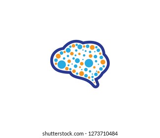 Brain symbol illustration