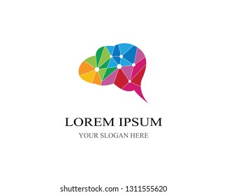 Brain symbol illustration