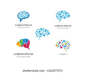 Brain symbol illustration