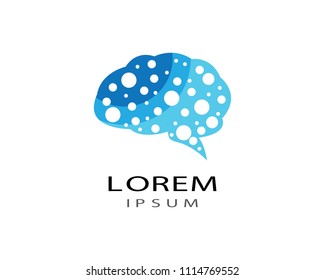 Brain symbol illustration design