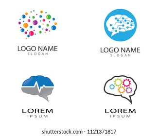 Brain symbol illustration design