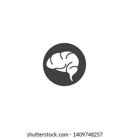 Brain symbol vector icon illustration