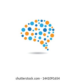 Brain symbol vector icon illustration