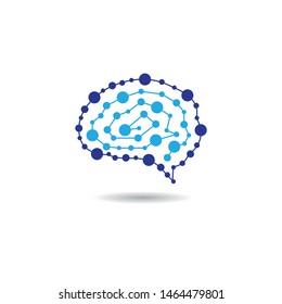 Brain symbol vector icon illustration