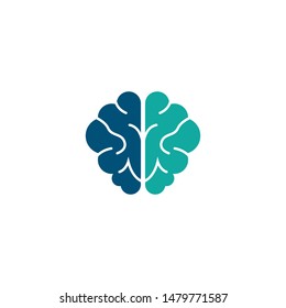 Brain symbol vector icon illustration