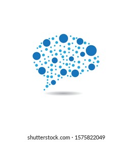 Brain symbol vector icon illustration
