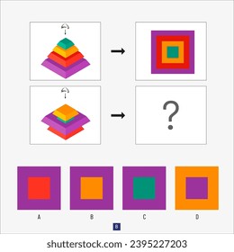 Brain Teasers, vista superior. ¿Cuál es la vista desde arriba? Encuentra lo que no se ha dado. Preguntas mías.