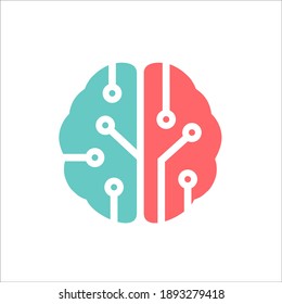 Brain Tech Abstract Logo Design 