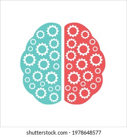 brain tech abstract logo design 
