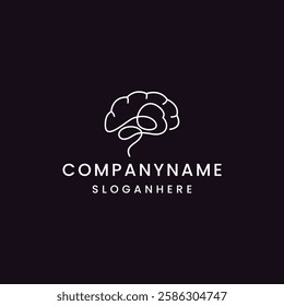 Brain Tech Logo Design. Brain Logo, Icon Symbol, Vector, Design Template.