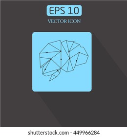 brain. technologies. Logo Medicine. vector icon