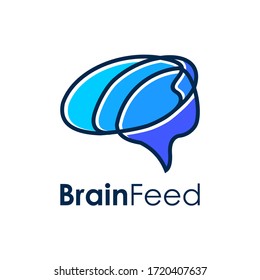 Brain technology logo template, brain connection logo vector icon. digital brain. brain hub logo design.