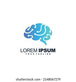 Brain logo design, Brain nft logo Template