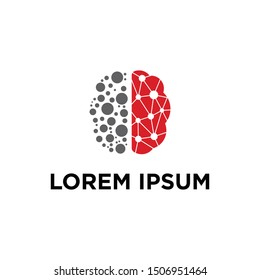brain technology logo vector file