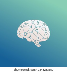 brain and tehnology logo template