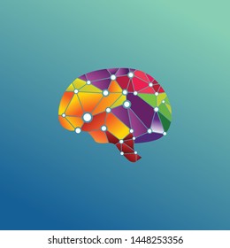 brain and tehnology logo template