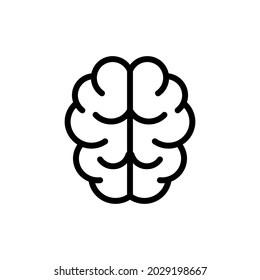 Brain thin line icon. Symbol in trendy outline style. Premium design for web and apps. Perfect for UI.