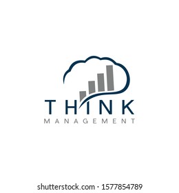 Brain Think Chart Management Creative Abstract Business Logo