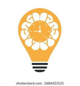 Brain Time Logo Design Template, Element Design, Vector Design