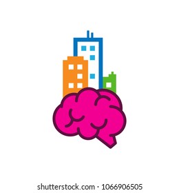 Brain Town Logo Icon Design