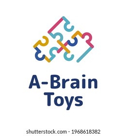 Brain toys for kids logo inspiration