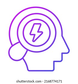 brain training Finance Related Vector Line Icon. Editable Stroke Pixel Perfect.