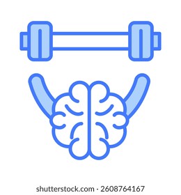 Brain Training Icon Element for Design