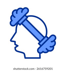 Brain Training Icon Element For Design