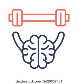 Brain Training Icon Element for Design
