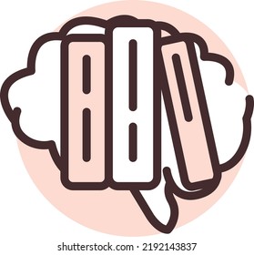 Brain training, illustration, vector on a white background.