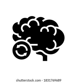 brain transplant glyph icon vector. brain transplant sign. isolated contour symbol black illustration