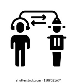 Brain transplant vector illustration, Future technology solid design icon