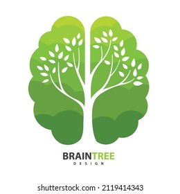 Brain tree design. vector illustration.