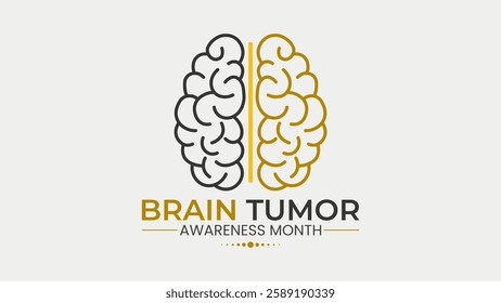 Brain Tumor Awareness Month Banner, Support Brain Cancer Awareness