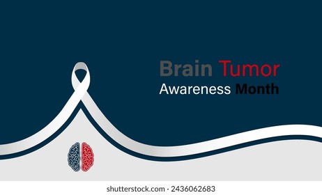 Brain tumor awareness month vector design