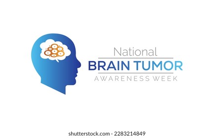 Brain Tumor awareness week is observed each year in May.banner design template Vector illustration.