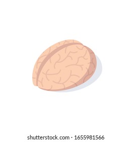 Brain vector 3d isometric, color web icon, new flat style. Creative illustration design, graphic idea for infographics.