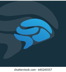 brain vector design 