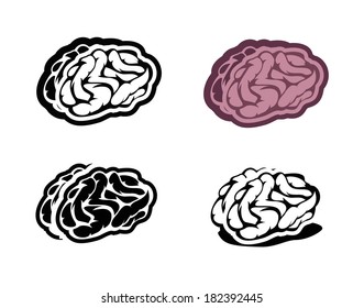 Brain. Vector format