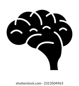 Brain Vector Glyph Icon For Personal And Commercial Use.
