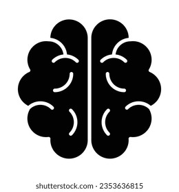 Brain Vector Glyph Icon For Personal And Commercial Use.
