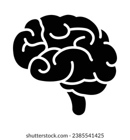 Brain Vector Glyph Icon For Personal And Commercial Use.
