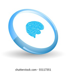 Brain. Vector icon.