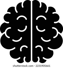 Brain vector icon. Can be used for printing, mobile and web applications.