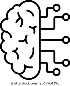 Brain vector icon. Can be used for printing, mobile and web applications.