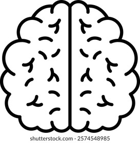 Brain vector icon. Can be used for printing, mobile and web applications.