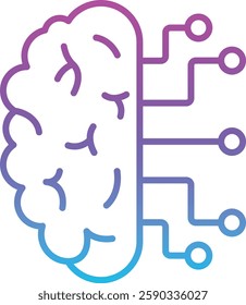 Brain vector icon. Can be used for printing, mobile and web applications.