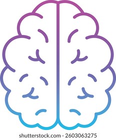 Brain vector icon. Can be used for printing, mobile and web applications.
