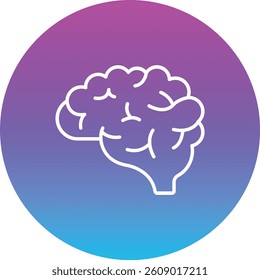 Brain vector icon. Can be used for printing, mobile and web applications.