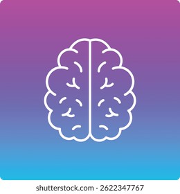 Ícone do vetor cerebral. Pode ser usado para impressão, aplicativos móveis e da Web.